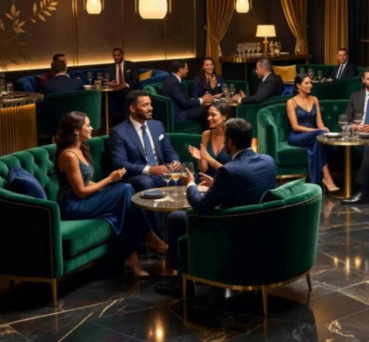 Luxus társasági lounge a Budapest VIP Clubban